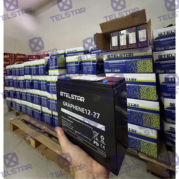 Графенова гелова батерия 12V 27Ah за електрически скутери и триколки - Карбонова решетка - 185x80x170 mm - 1971