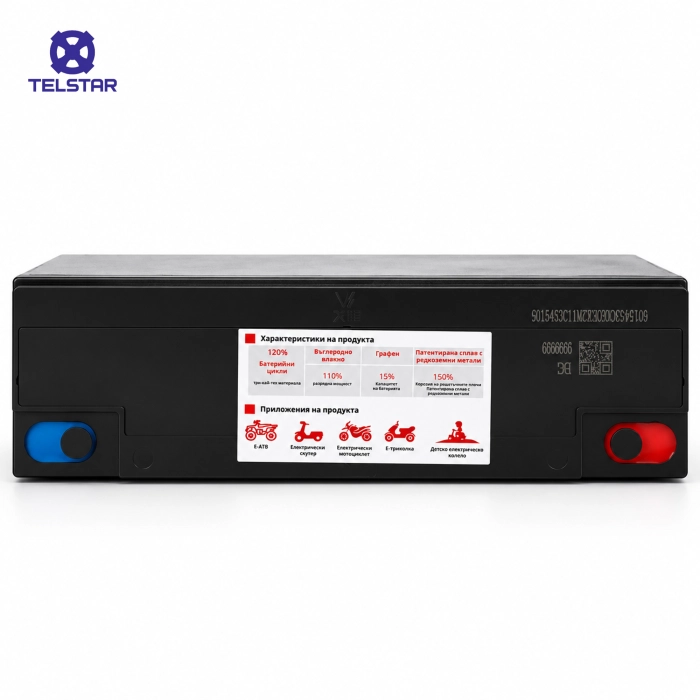 Акумулатор TELSTAR GRAPHENE12-38 12V 38Ah 267x77x170 mm - 5099 | TelStar Акумулатор TELSTAR GRAPHENE12-38 12V 38Ah 267x77x170 mm - 5099