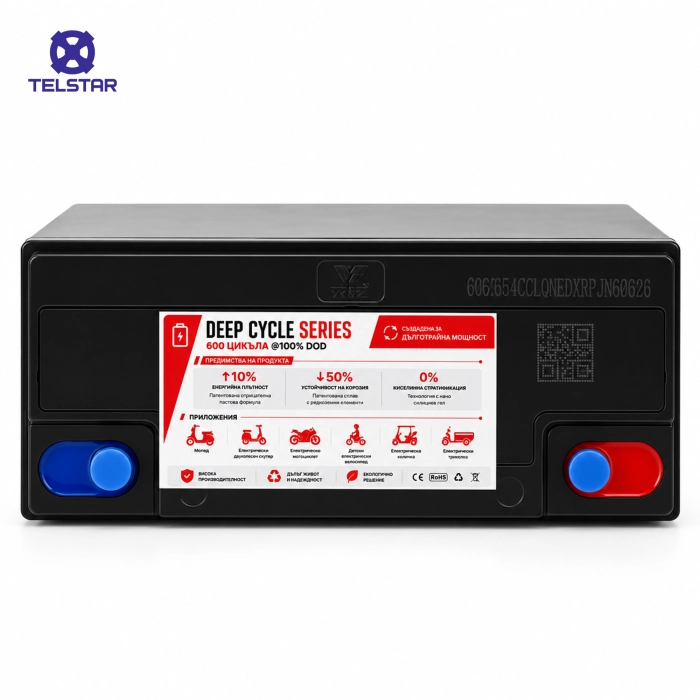 Гелова тягова батерия TELSTAR Deep Cycle GEL12-25 12V 25Ah - 5104